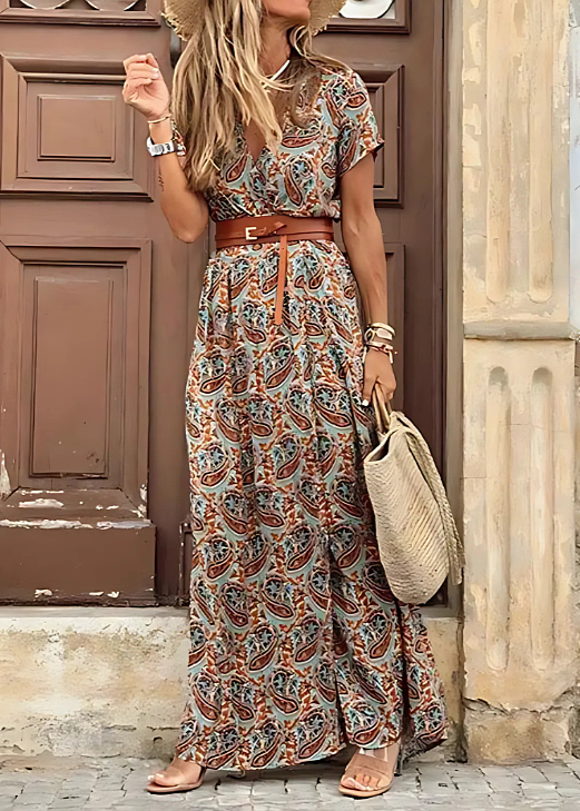 Vestido Maxi Mujer – Estilo Boho, Fluido y Confortable