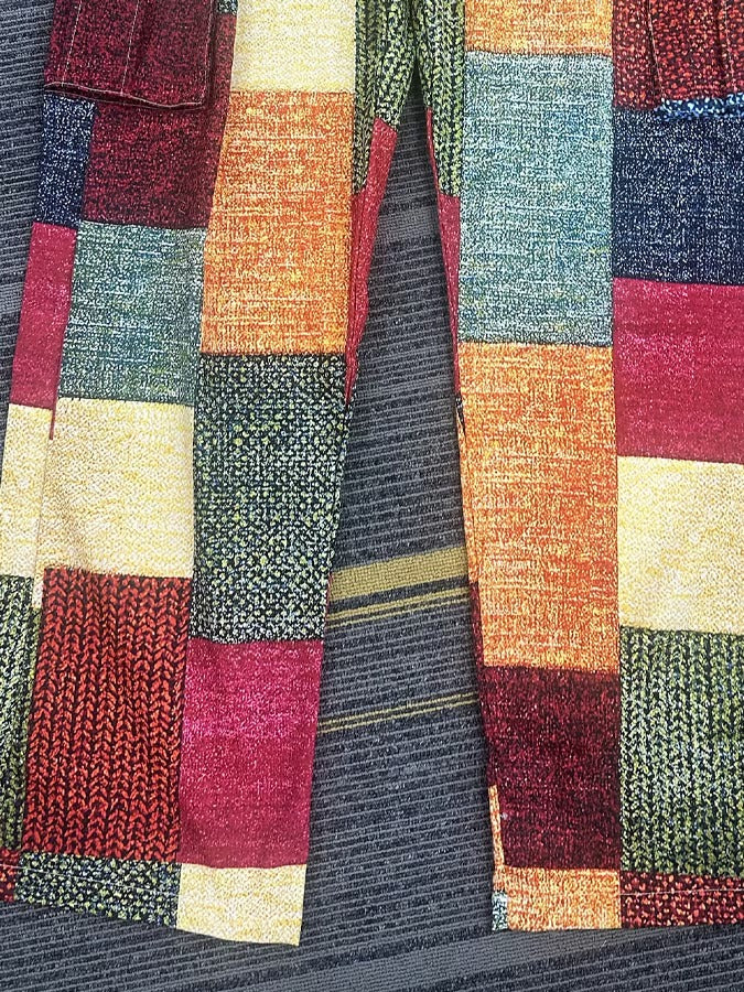 Pantalones cargo multicolor con parches para hombre, cómodos y transpirables