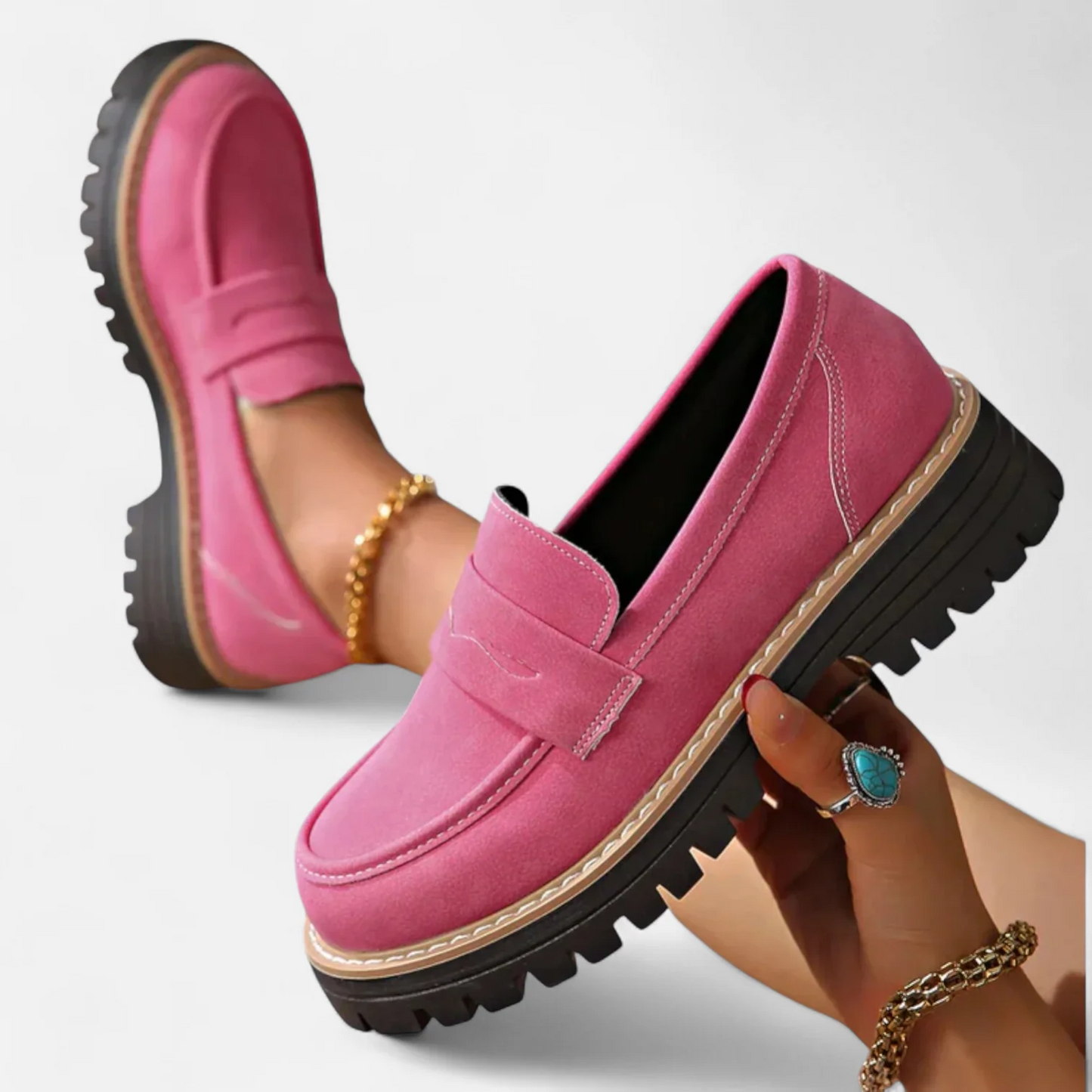 Zapatos Ortopédicos Mujer – Mocasines de Piel Premium para Oficina