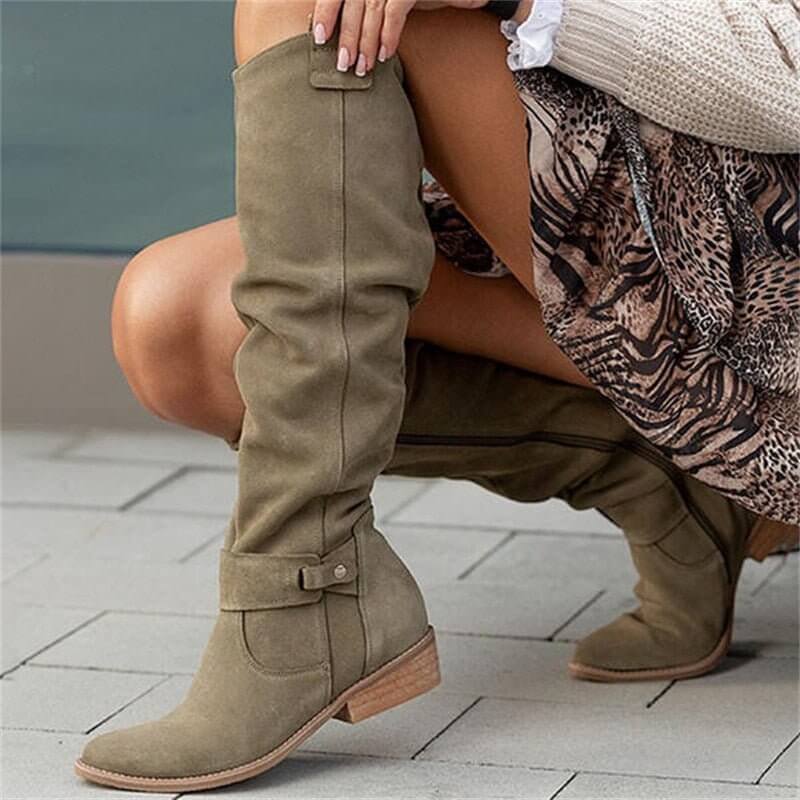 Calzado mujer elegante botas chic cómodo y versátil diario