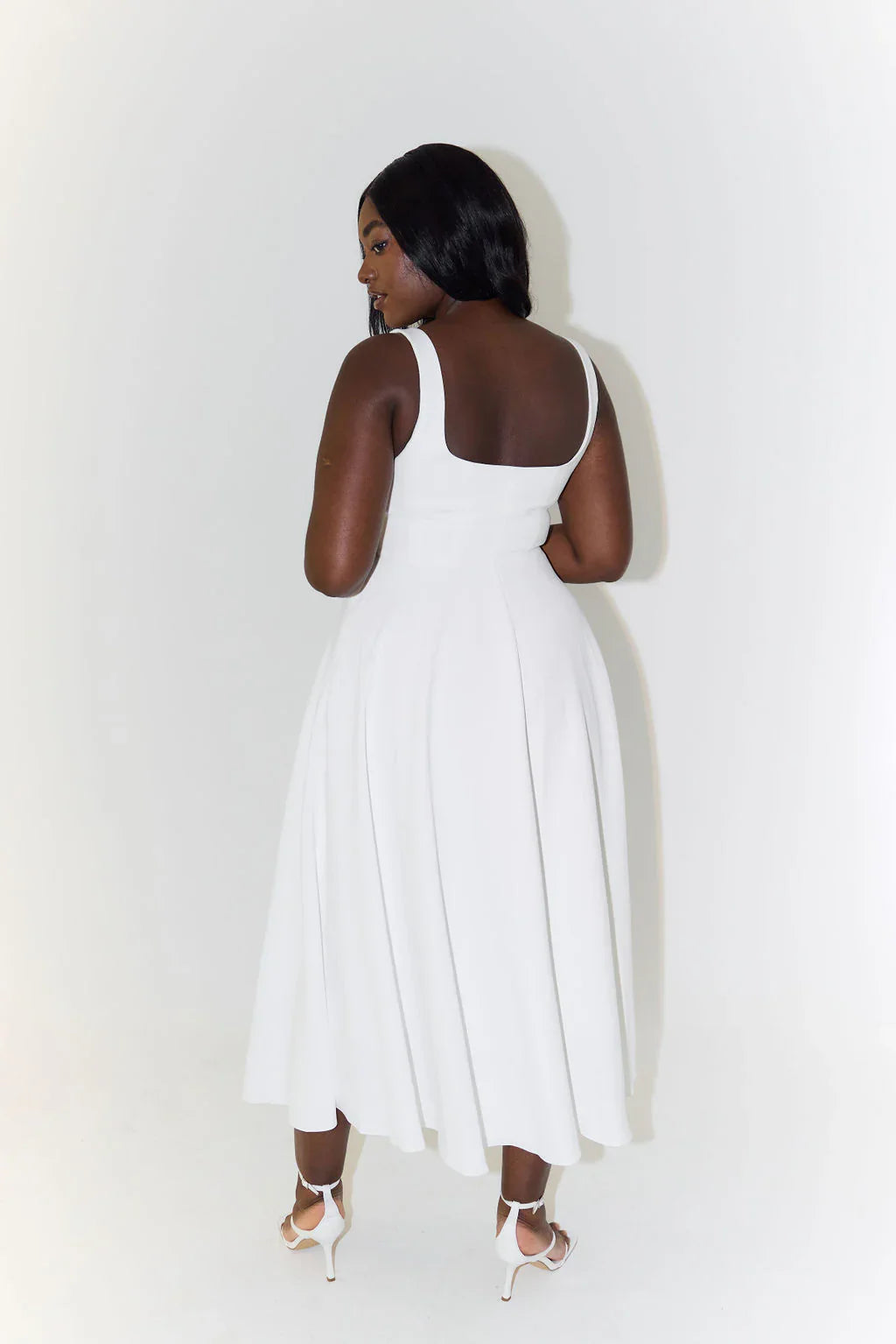 Vestido Midi Elegante Mujer – Perfecto para Oficina, Eventos o Salidas