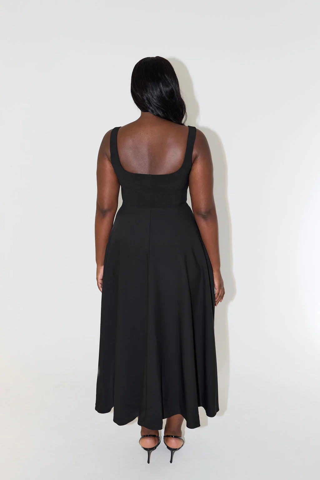 Vestido Midi Elegante Mujer – Perfecto para Oficina, Eventos o Salidas