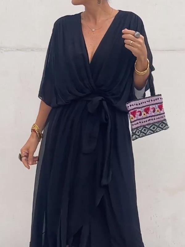Vestido mujer chiffon cómodo y moderno diario o formal