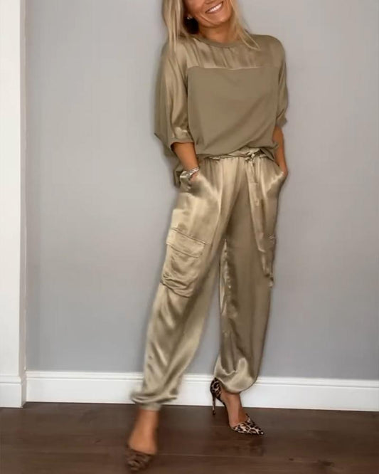 Conjunto mujer estilo refinado, ligero y elegante para paseo