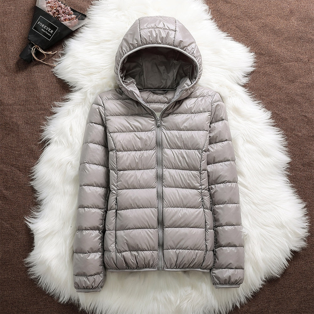 Chaqueta de Plumas para mujer – Térmica, Impermeable y Ideal para Invierno