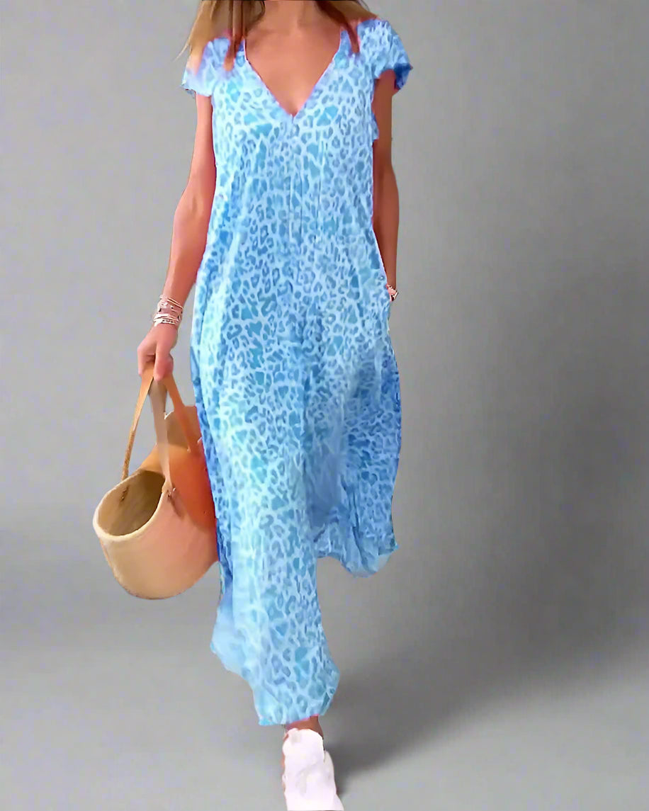 Danita | Vestido largo con escote en V