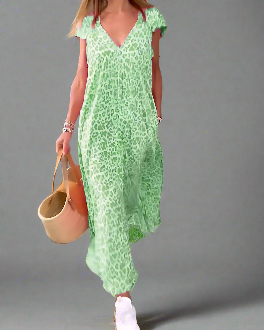 Danita | Vestido largo con escote en V