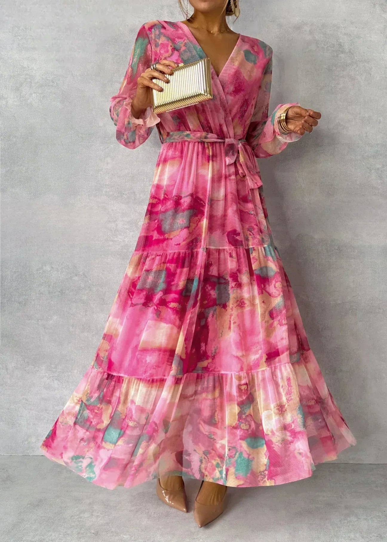 Vestido veraniego floral, moderno y versátil para diario o fiesta