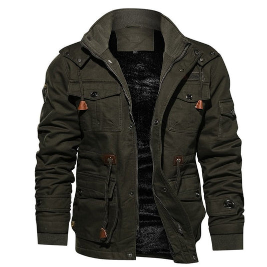 Chaqueta hombre moderna cómoda capucha desmontable otoño-invierno