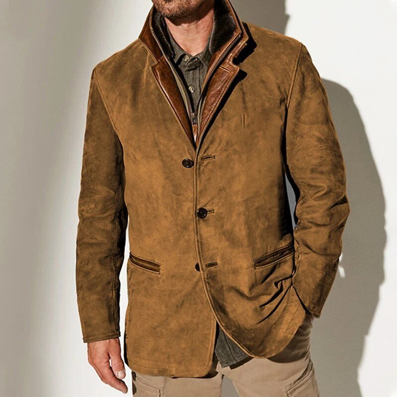 Chaqueta hombre vintage casual cómoda y moderna estilo retro