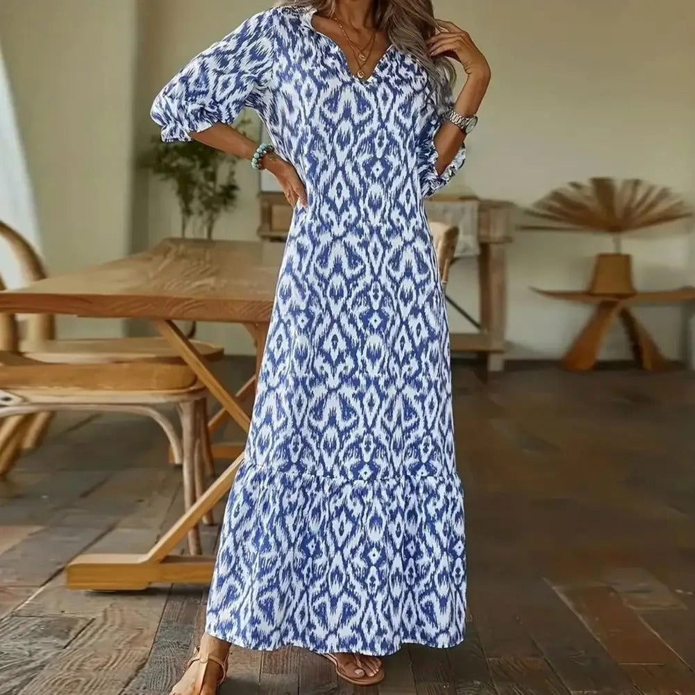 Vestido largo de mujer, cómodo y moderno para verano