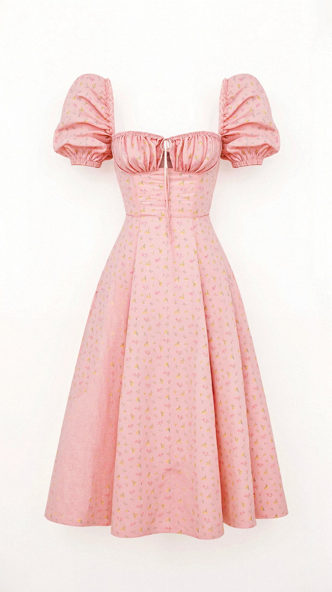 Vestido Midi Mujer – Diseño Atemporal y Elegante con Cuello Cuadrado