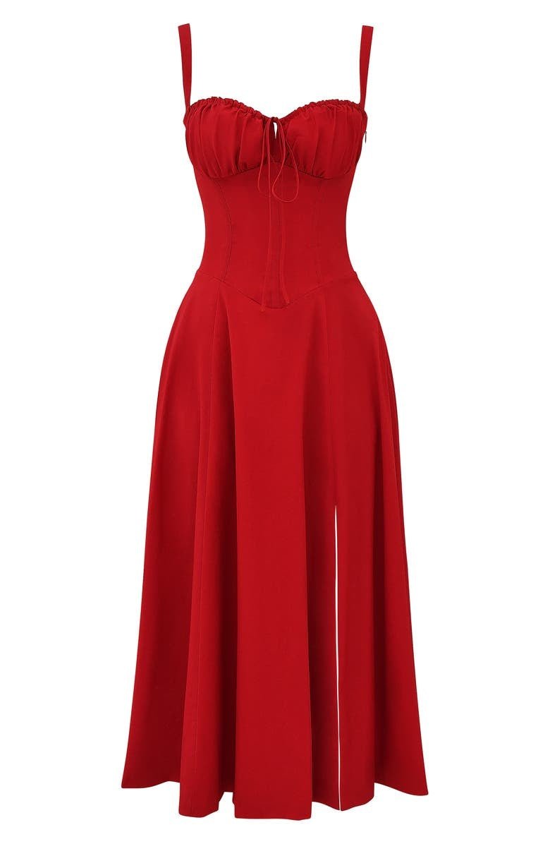 Vestido Midi Elegante Mujer – Corsé Detallado, Cómodo y Atemporal