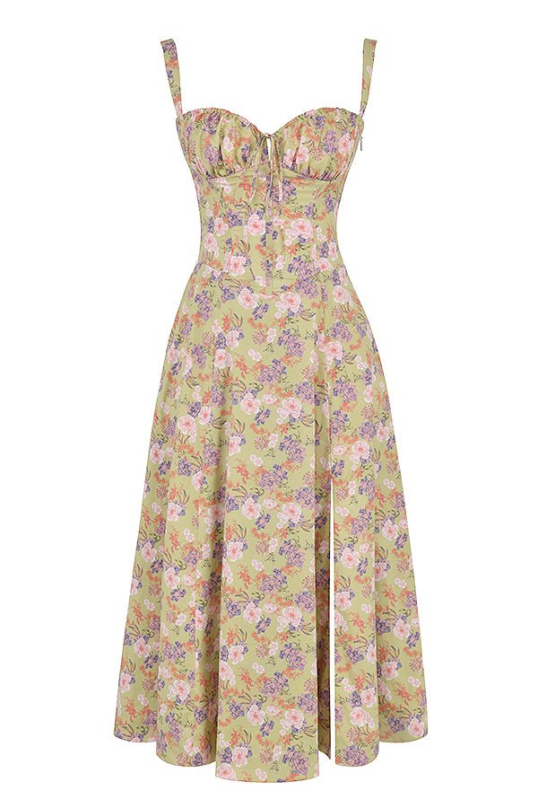 Vestido Midi Elegante Mujer – Corsé Detallado, Cómodo y Atemporal