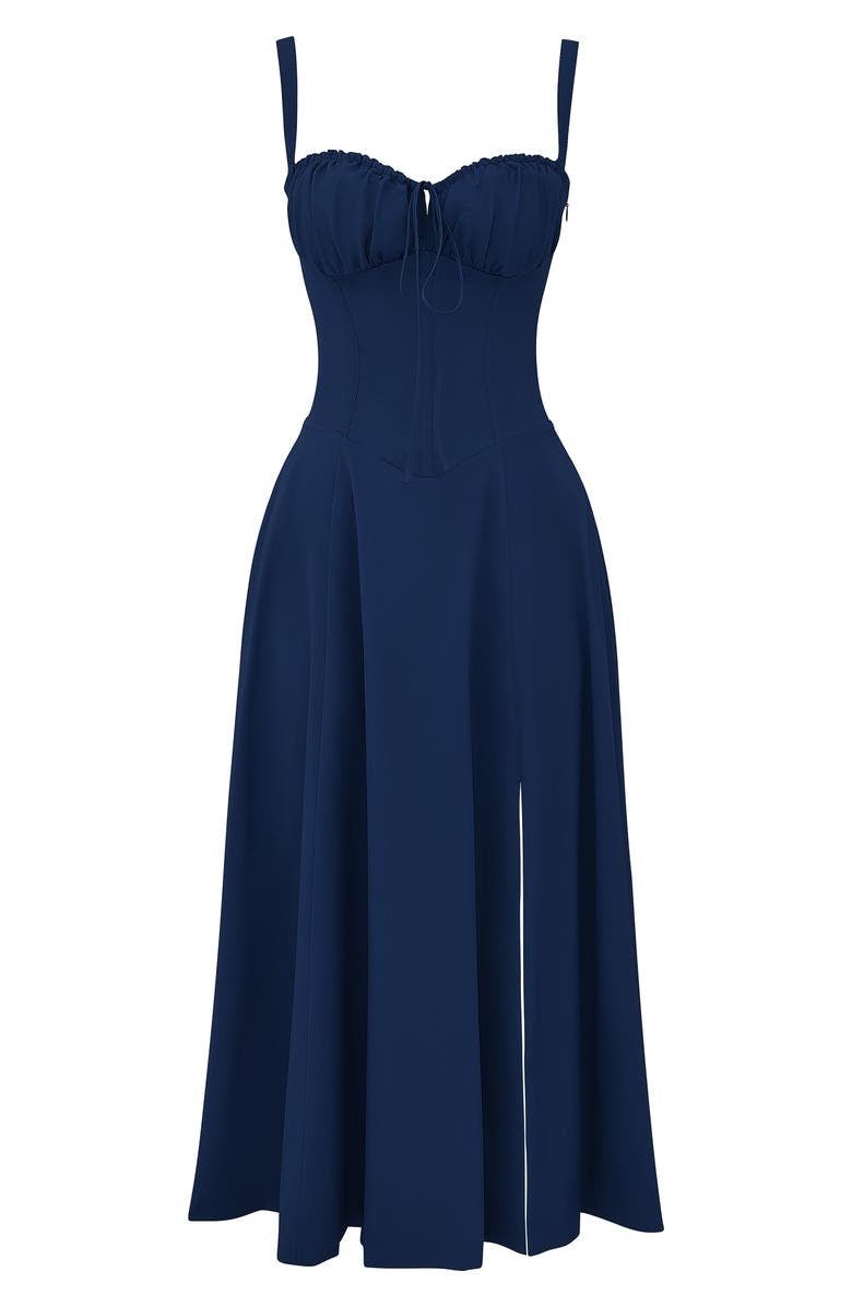 Vestido Midi Elegante Mujer – Corsé Detallado, Cómodo y Atemporal