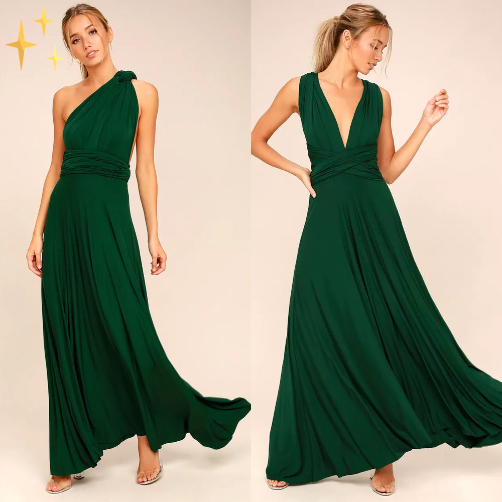 Vestido wrap versátil para dama