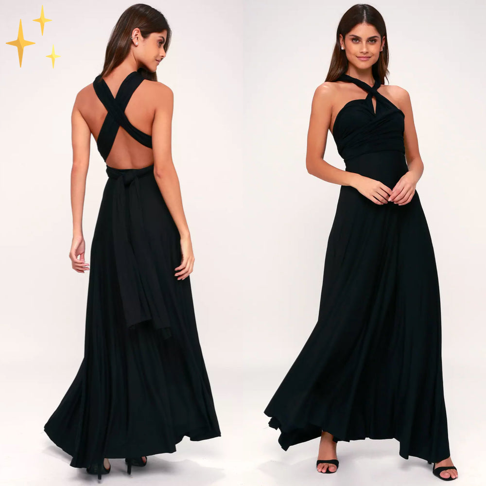 Vestido wrap versátil para dama
