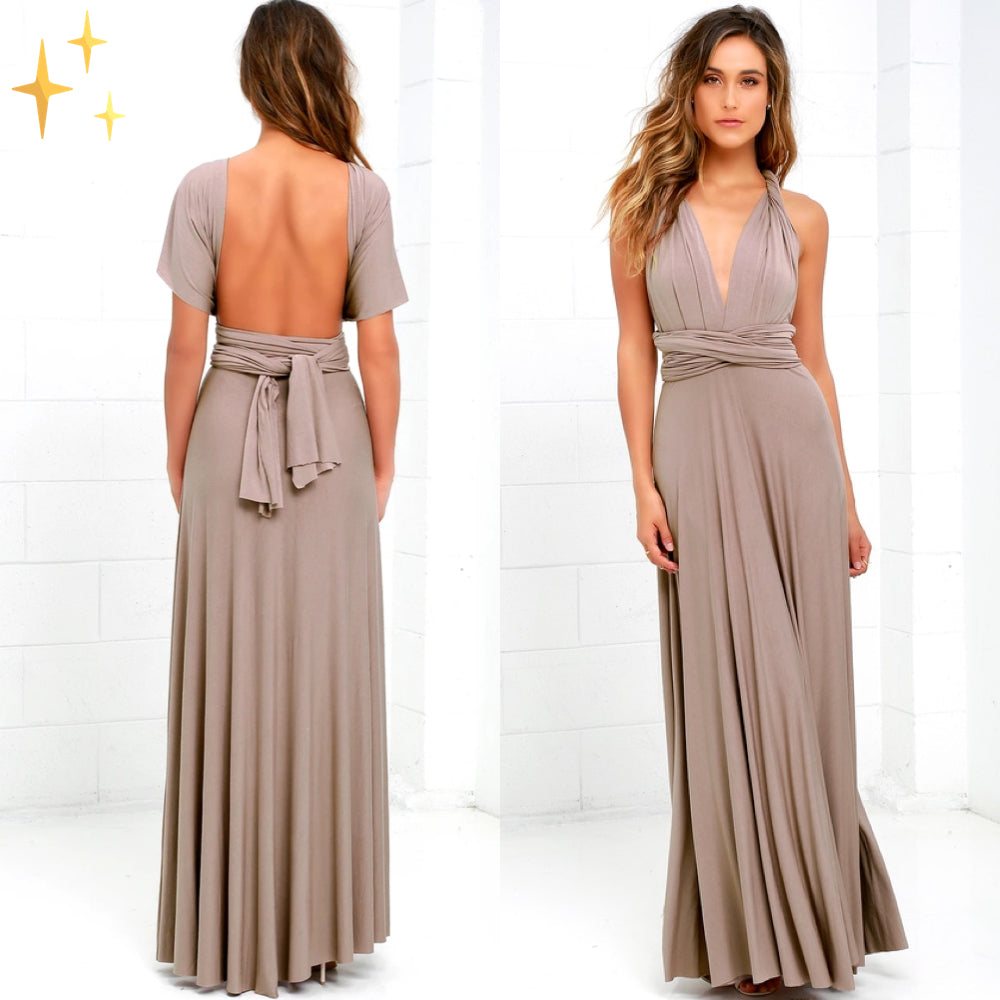 Vestido wrap versátil para dama