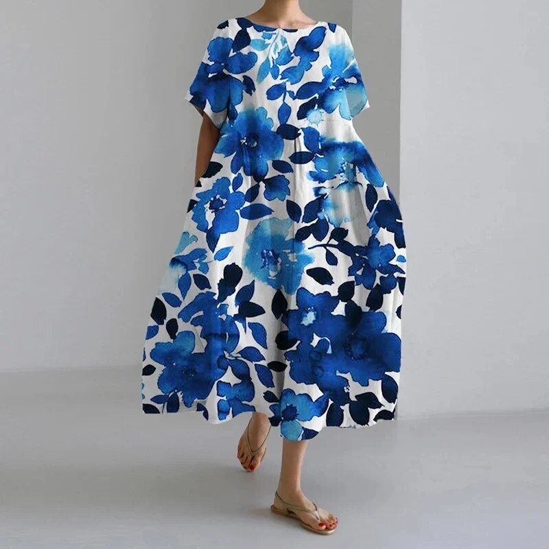 Naolin | Maxi Vestido Boho Floral de Primavera