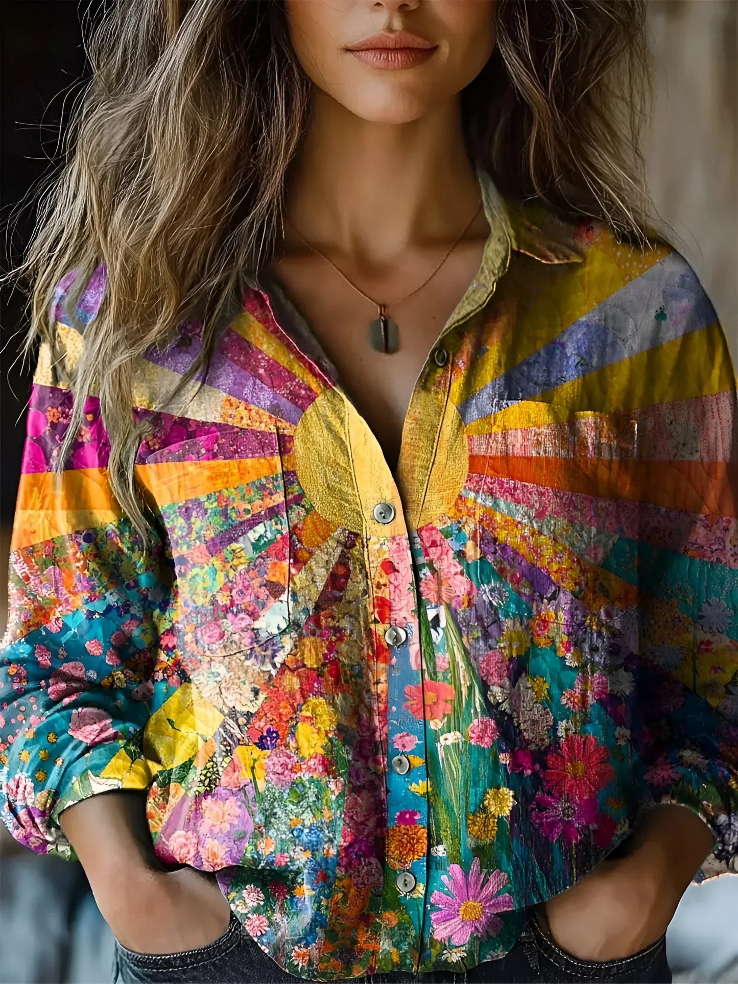 Camisa mujer elegante y versátil, perfecta para primavera o paseo