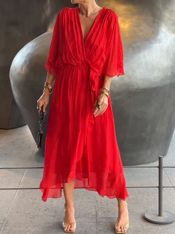 Vestido mujer chiffon cómodo y moderno diario o formal