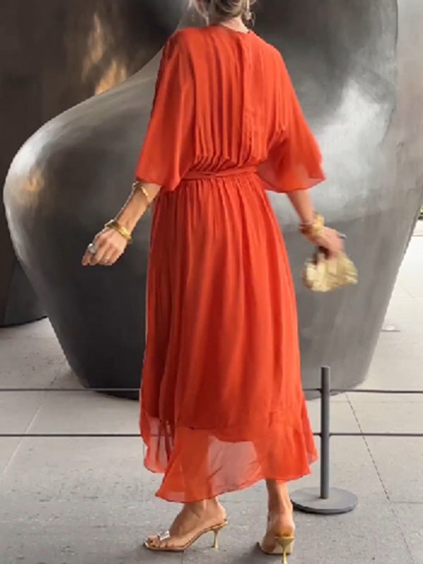 Vestido mujer chiffon cómodo y moderno diario o formal