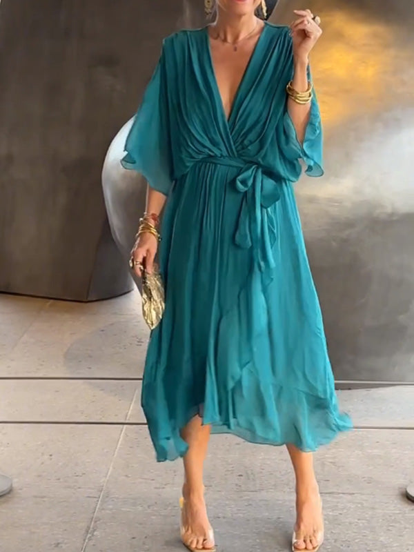 Vestido mujer chiffon cómodo y moderno diario o formal