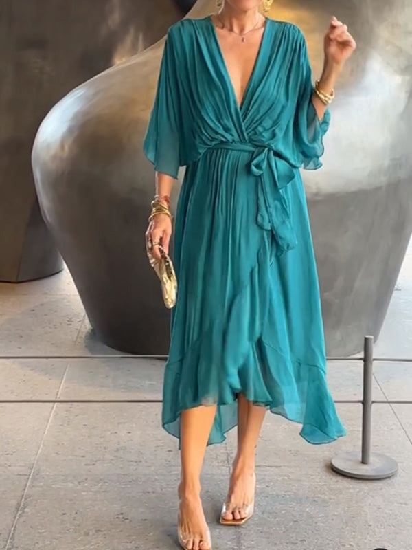 Vestido mujer chiffon cómodo y moderno diario o formal