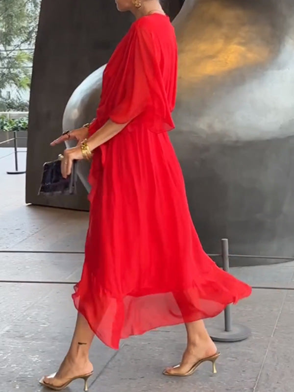 Vestido mujer chiffon cómodo y moderno diario o formal