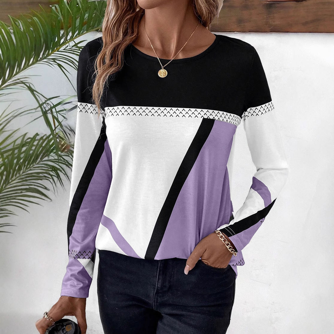 Camisa mujer estilo refinado, ligera y sofisticada para primavera u otoño