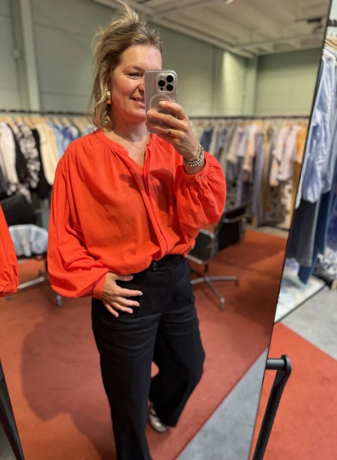 Blusa naranja mandarina