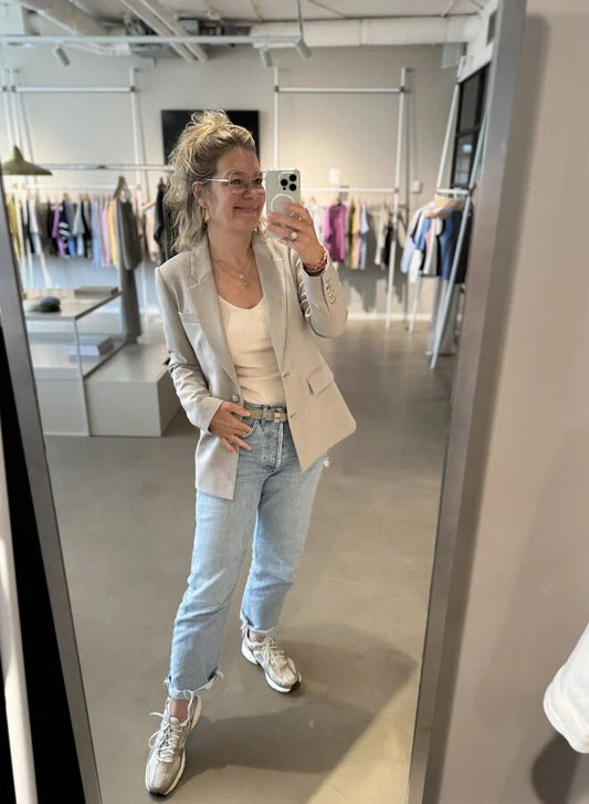 Blazer gris de moda