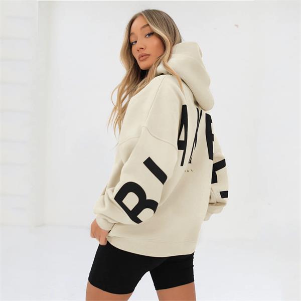 Sudadera con capucha oversize para mujer: informal y a la moda