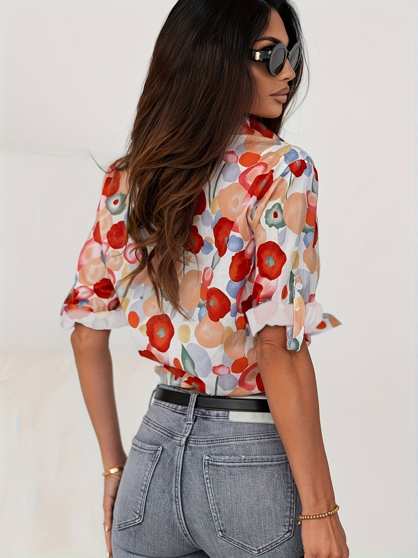 Blusa estampada mujer, elegante y confortable
