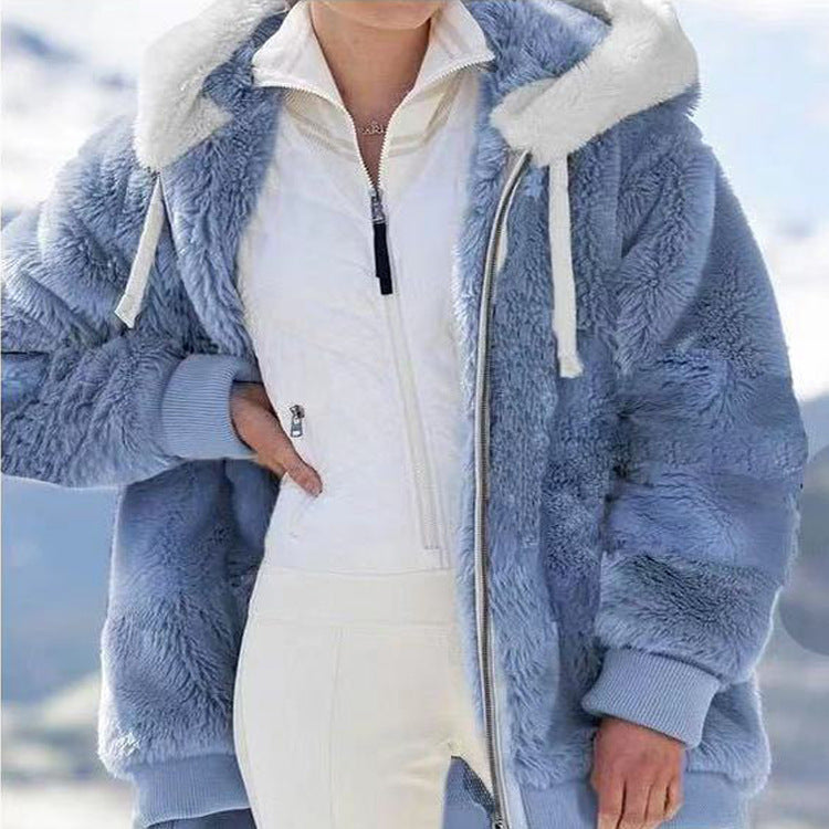 Chaqueta Mujer – Cálida de Invierno con Capucha y Estilo Casual