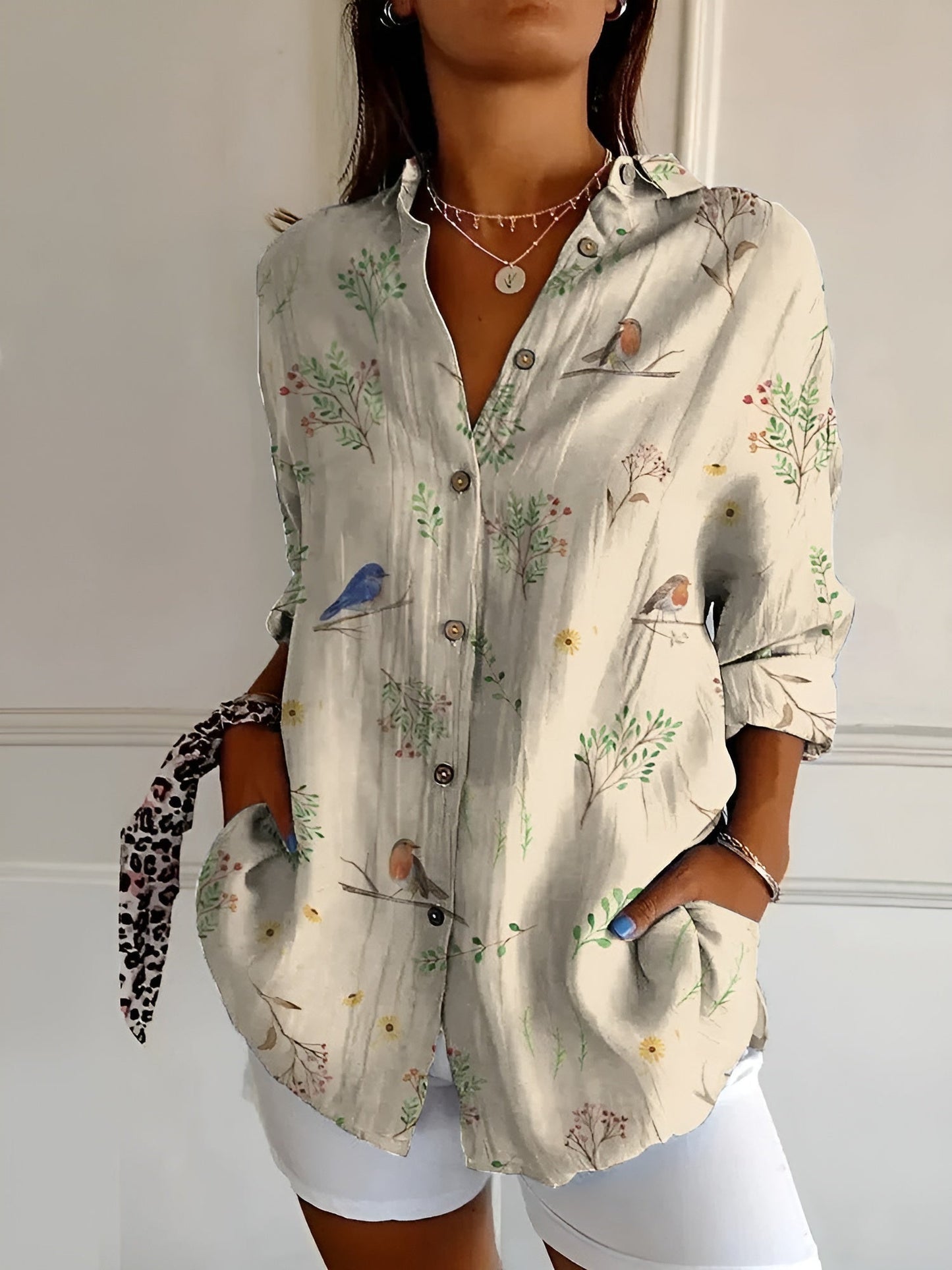 Lela | Blusa abotonada Floral Breeze