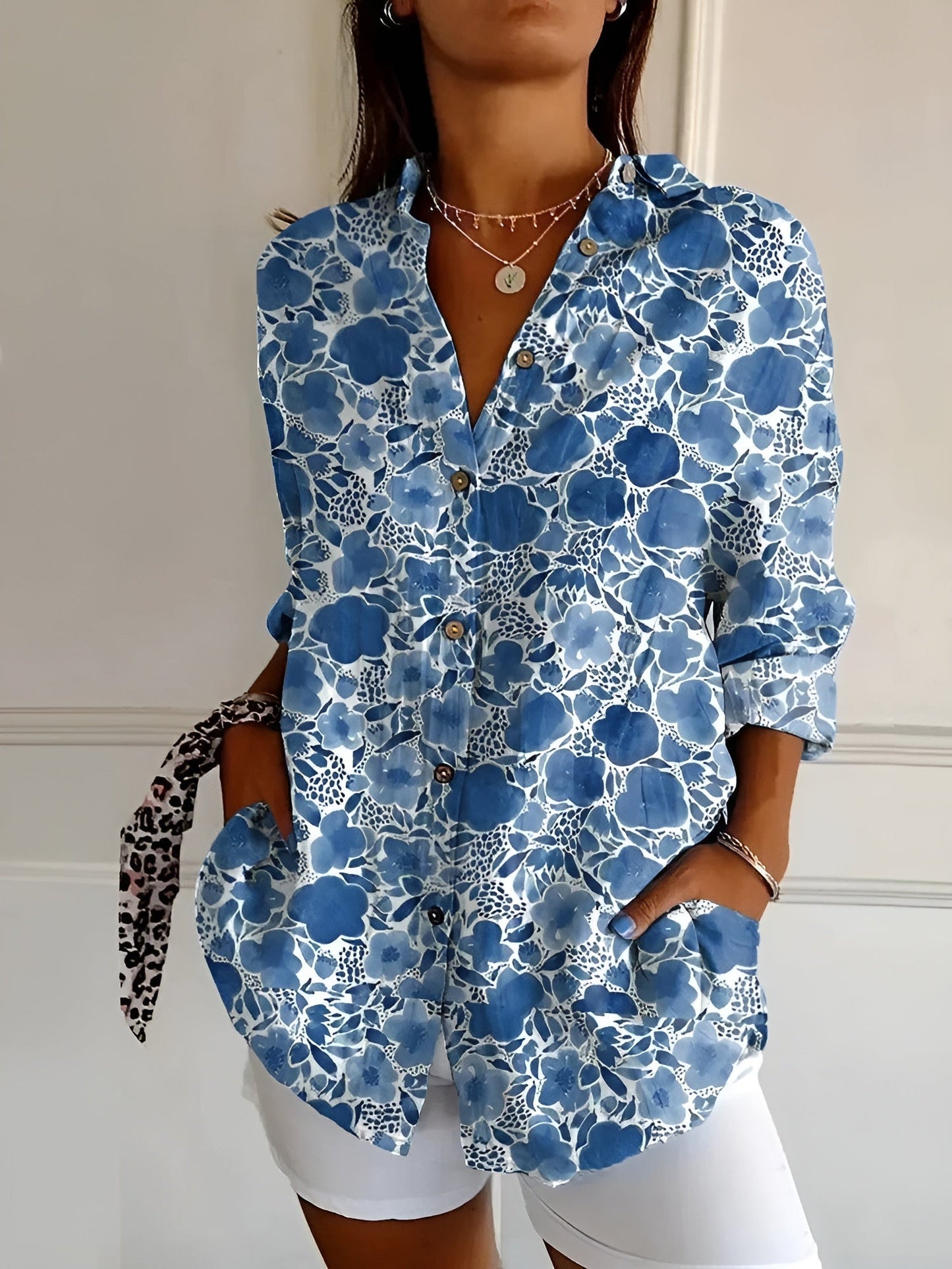 Lela | Blusa abotonada Floral Breeze