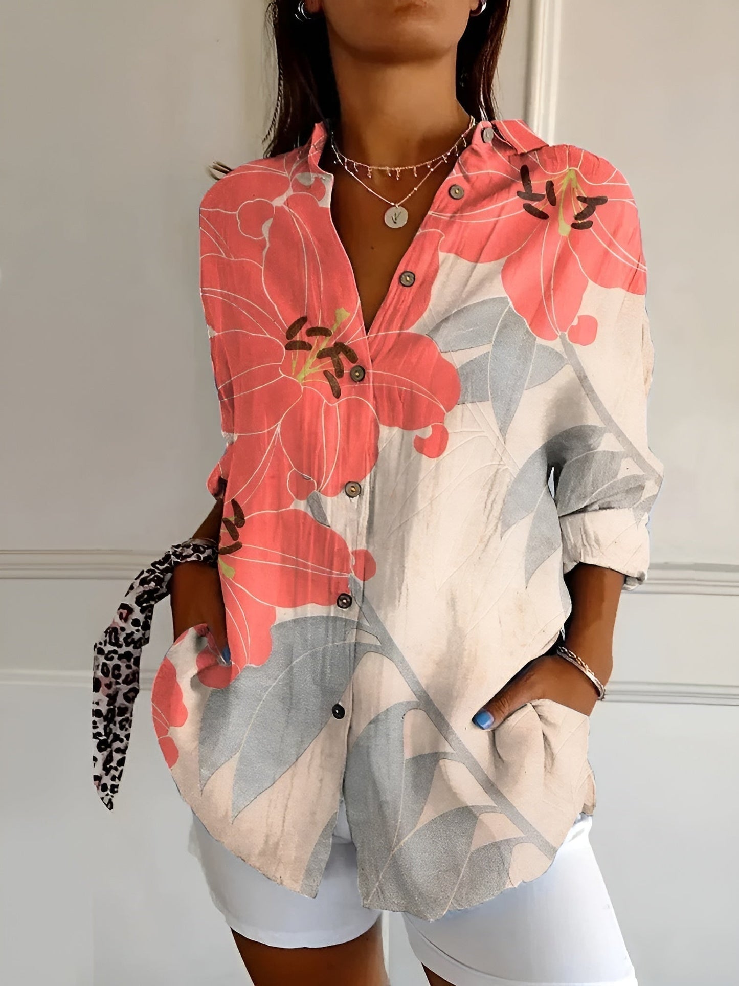 Lela | Blusa abotonada Floral Breeze