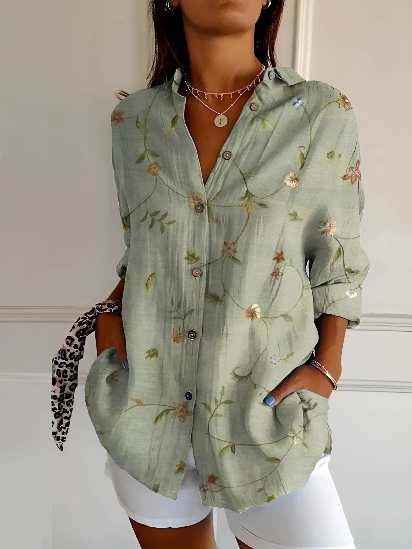 Lela | Blusa abotonada Floral Breeze