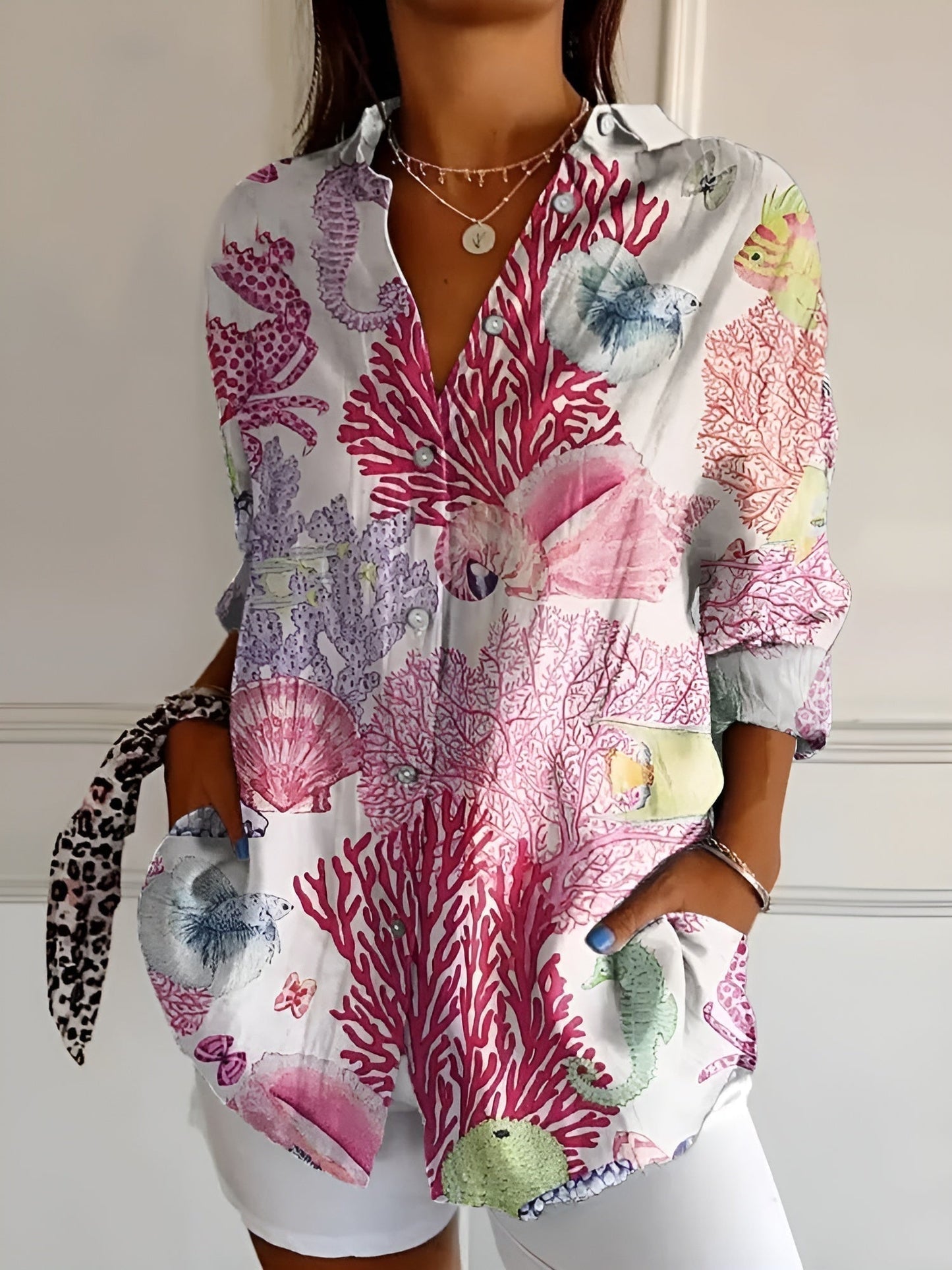 Lela | Blusa abotonada Floral Breeze