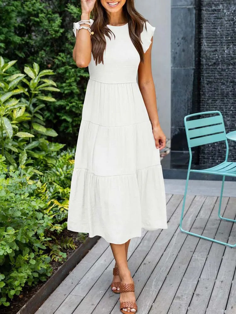 Elsie | Elegante vestido de verano con detalles de volantes y bolsillos
