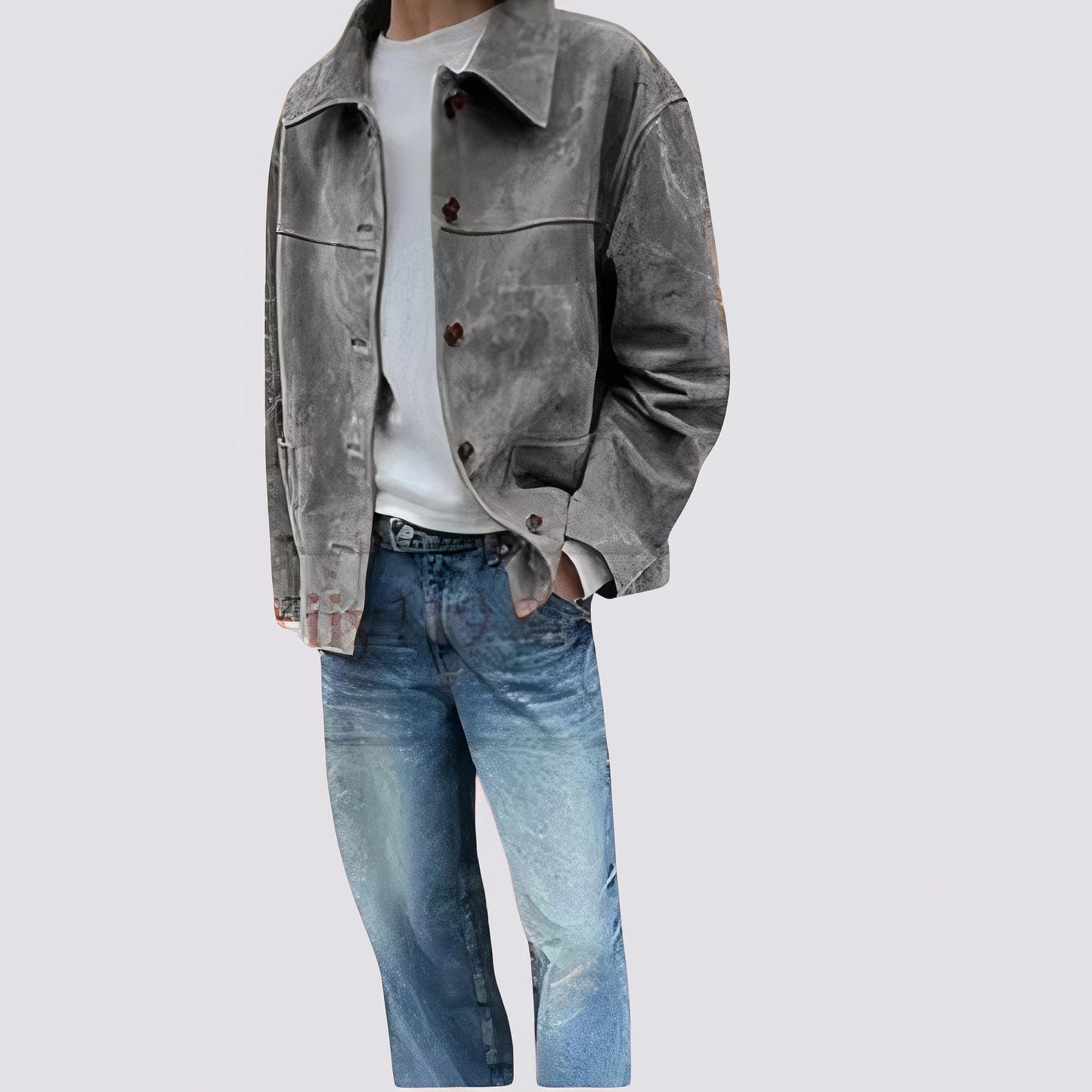 Chaqueta ante vintage ligera y chic ideal primavera-otoño