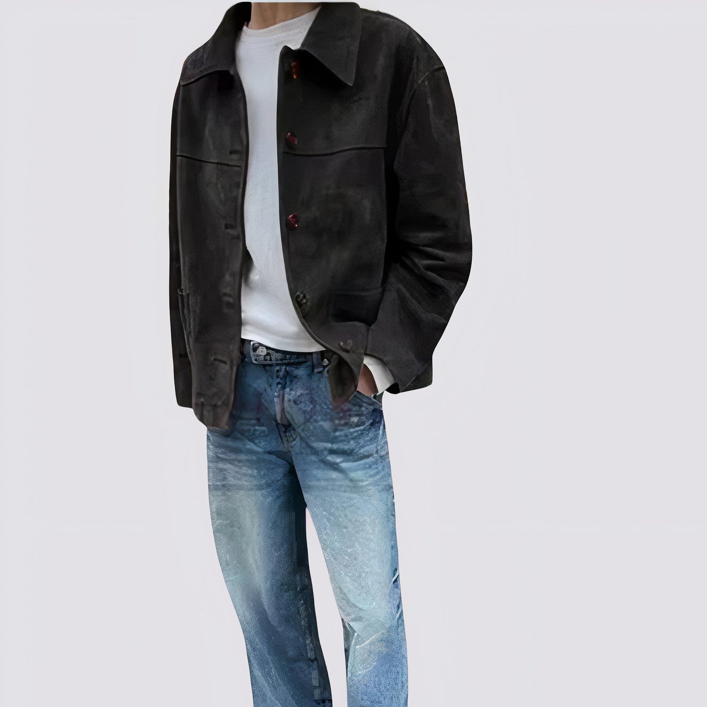 Chaqueta ante vintage ligera y chic ideal primavera-otoño