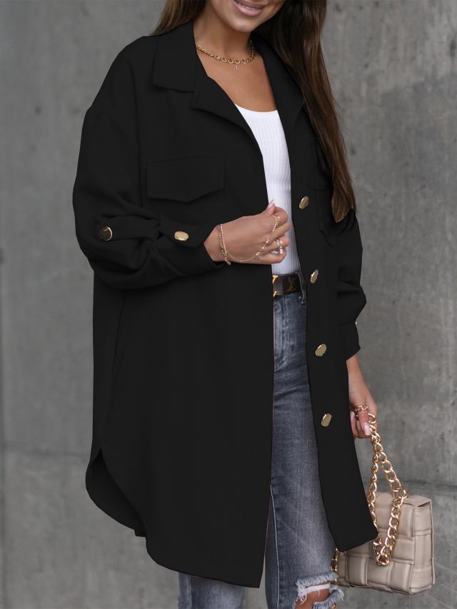 Chaqueta femenina ligera, chic y versátil para diario