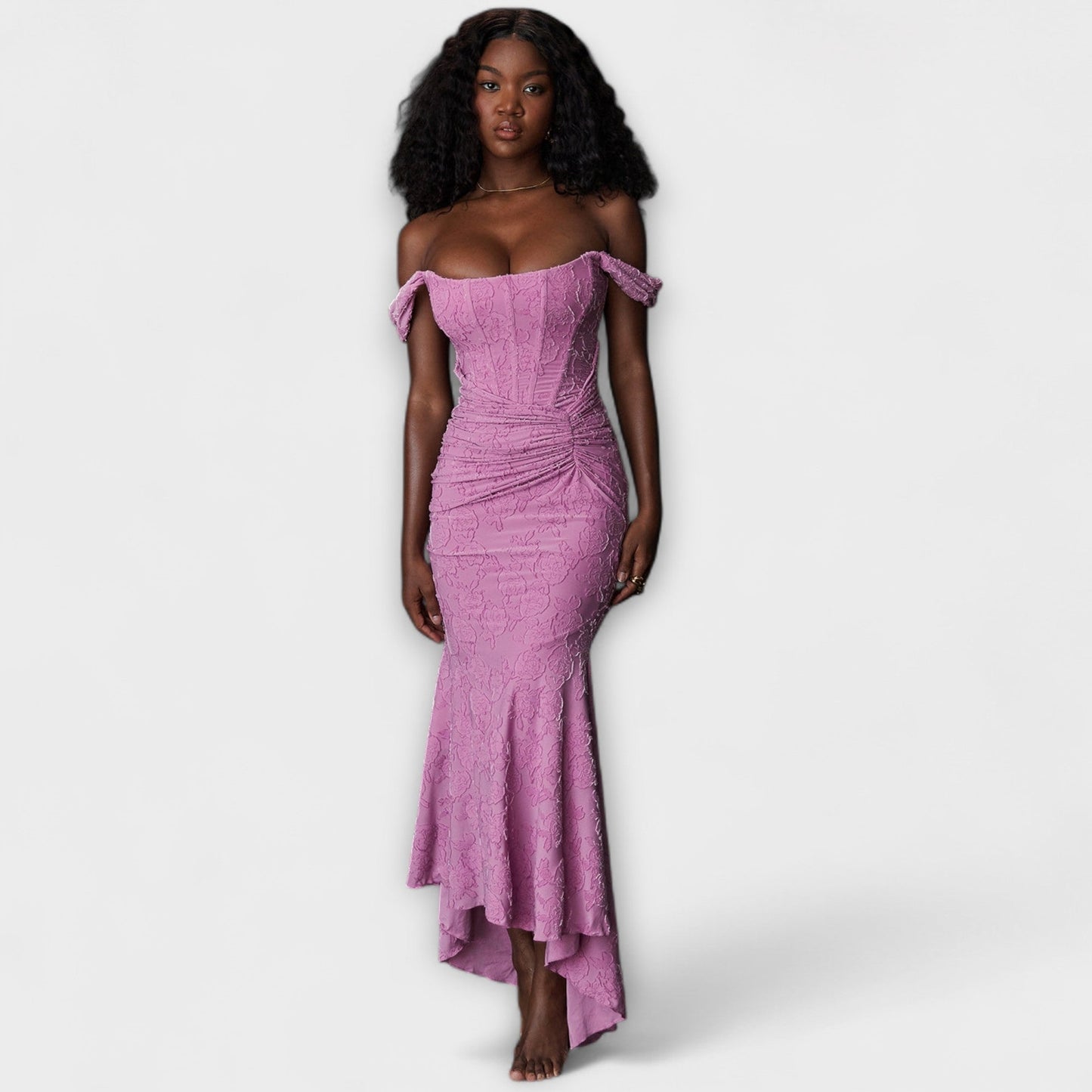 Elle | Vestido largo con corsé elegante y refinado