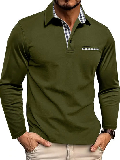 Polo premium para hombre | Manga larga, elegante y desenfadado