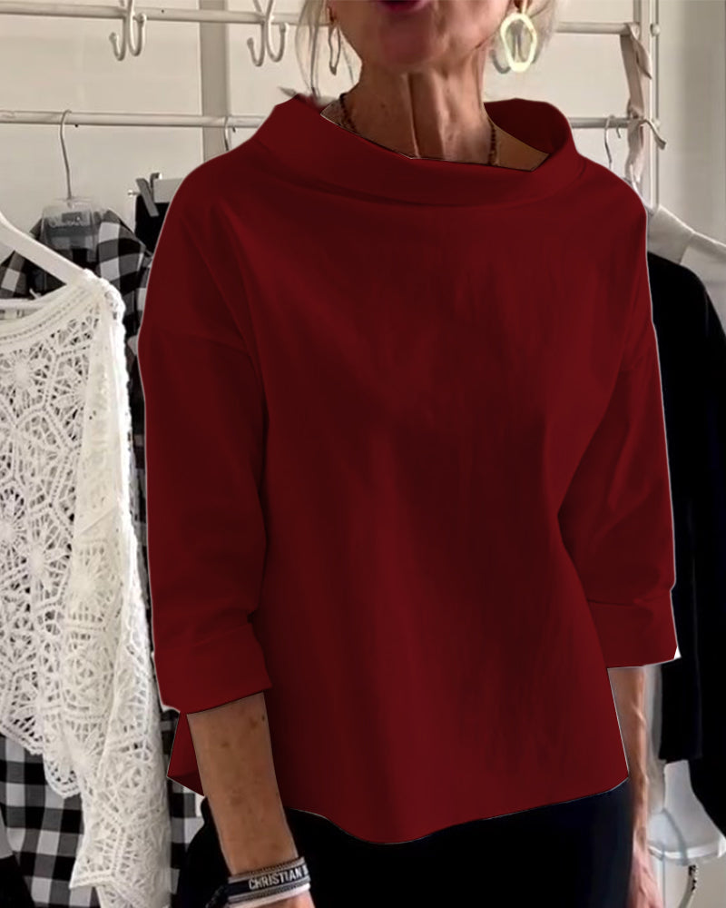 Camisa femenina elegante, ligera y versátil