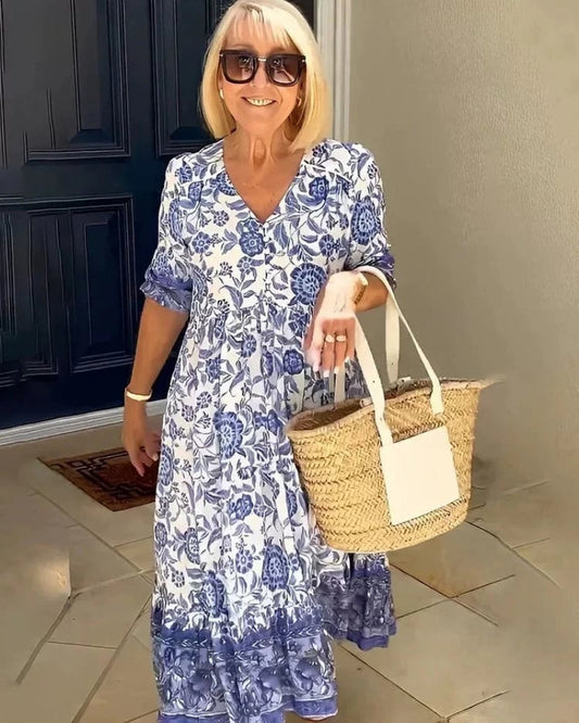 Abia | Elegante vestido de verano de algodón