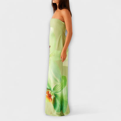 Marley | Elegante maxivestido sin hombros