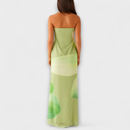 Marley | Elegante maxivestido sin hombros